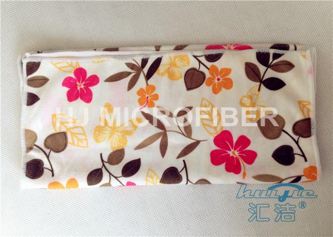 Assorbente poliestere del panno 80% di Microfiber della striscia stampato alto fiore liberamente