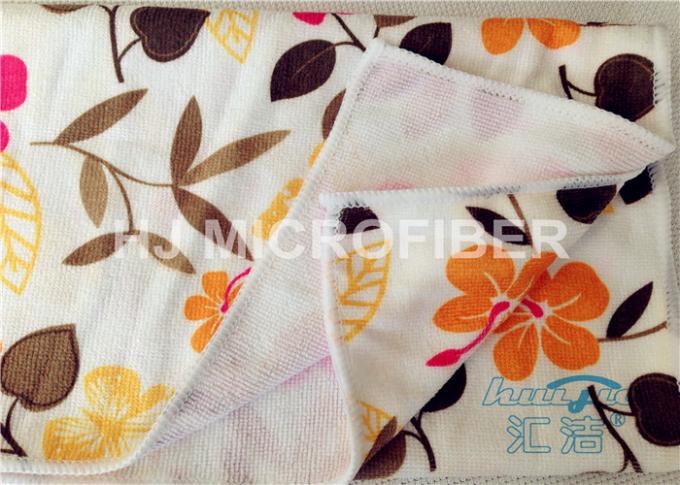 Assorbente poliestere del panno 80% di Microfiber della striscia stampato alto fiore liberamente