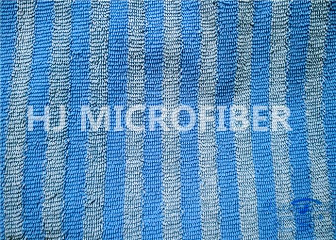 Ampi tessuti su misura di Microfiber di zazzera della banda blu per i prodotti di pulizia