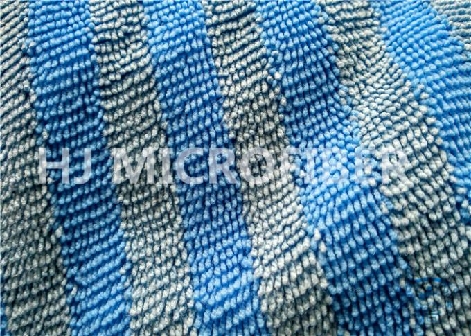 Ampi tessuti su misura di Microfiber di zazzera della banda blu per i prodotti di pulizia