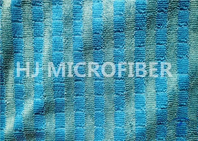 Tessuto a riccio torto Microfiber tinto pianura di griglia del jacquard per il cuscinetto di zazzera