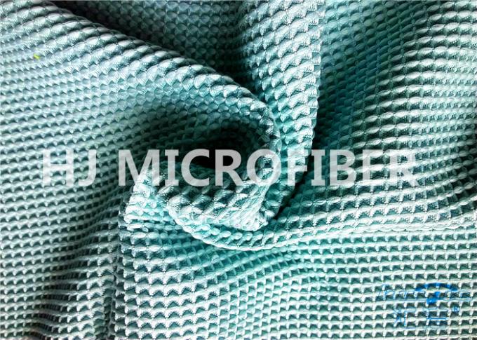 Poliestere del panno della cialda di Microfiber del blu di turchese & poliammide 300GSM