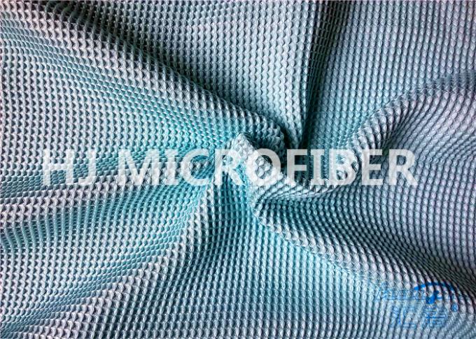 Poliestere del panno della cialda di Microfiber del blu di turchese & poliammide 300GSM