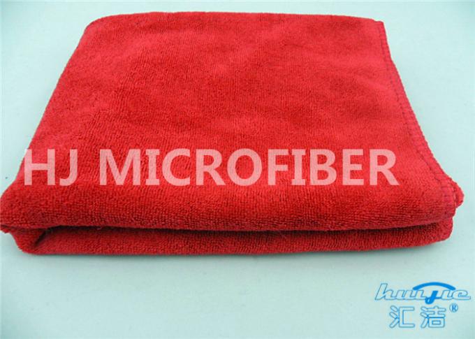 Microfiber Filo di ordito-Ha tricottato il panno di pulizia dell'automobile rosso/blu, asciugamani di Microfiber dell'autolavaggio
