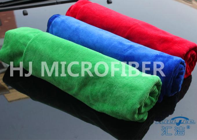 Tessuto spugna spazzolato Di trama-Tricottato Microfiber dell'OEM, pulizia dell'automobile dei panni della microfibra