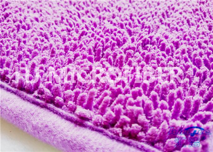 Stuoia porpora antisdrucciolevole per uso domestico, tappeto da bagno di Microfiber di Microfiber