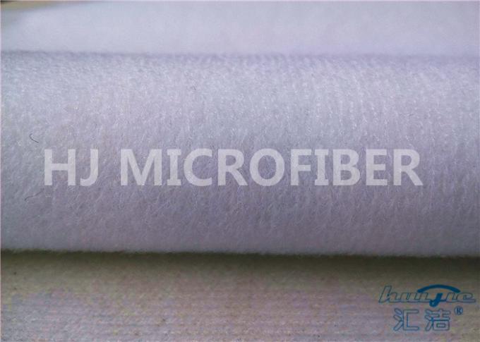 Tessuto bianco naturale 58 autoadesivi/60" del ciclo del velcro di Microfiber