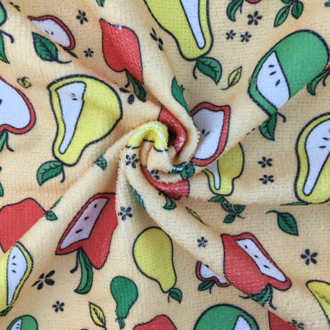 Tessuto stampato fumetto fiorito del panno di pulizia di Microfiber su misura