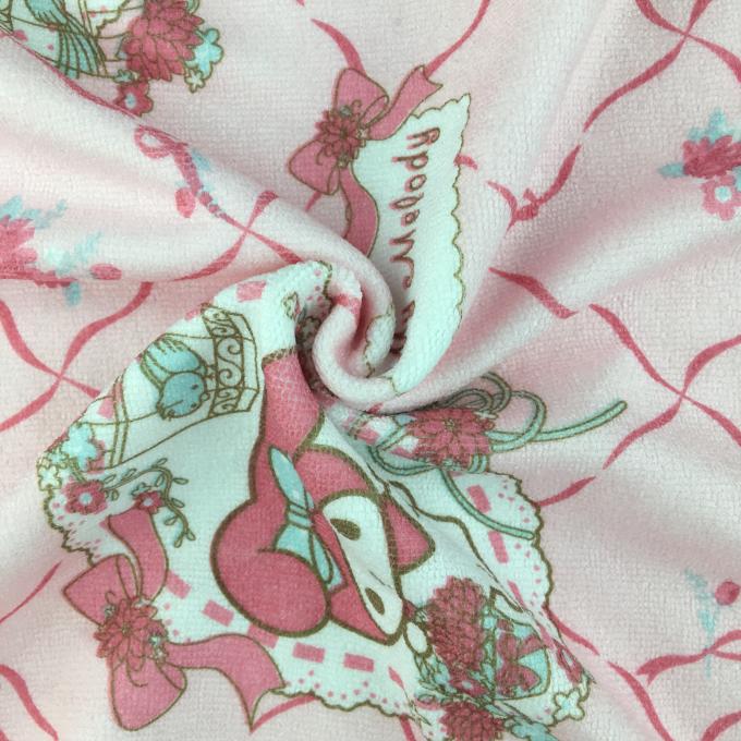 Tessuto stampato fumetto fiorito del panno di pulizia di Microfiber su misura