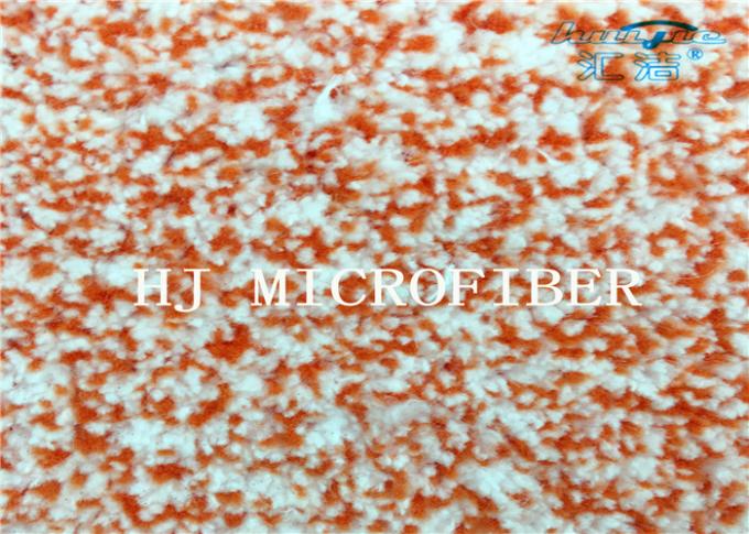 Tessuto di corallo tricottato misto arancio del vello di Microfiber con cavo duro di nylon