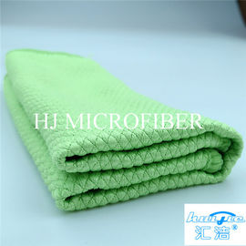 Strumento di lavaggio utilizzato casa di colore verde della spugna di Microfiber dell'asciugamano di pulizia per la cucina
