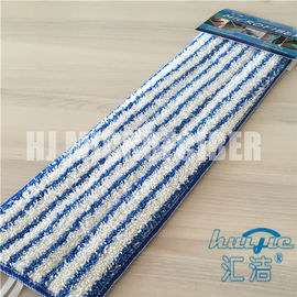 La zazzera bagnata di Microfiber della banda blu mista bianca di colore riempie il fornitore piano di Huijie di zazzere della ricarica