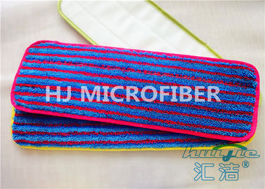 Cuscinetti bagnati variopinti di zazzera di Microfiber con le strisce di rosso, cuscinetto del lavaggio di Microfiber
