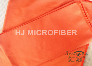 Arancia dei panni di pulizia dell'automobile di Microfiber del poliestere, asciugamani di secchezza dell'automobile di Microfiber