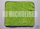 Asciugamani di pulizia eccellenti molli eccellenti dell'automobile della poliammide del poliestere 20% della sostanza assorbente 80% di Microfiber di colore verde