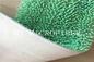 Cuscinetti della sostituzione di zazzera delle teste di zazzera del tessuto di ciniglia di Microfiber di colore verde piccoli