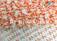 Tessuto di corallo tricottato misto arancio del vello di Microfiber con cavo duro di nylon