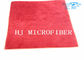 Mezzo del cuscinetto del tessuto del panno dell'asciugamano di Microfiber della poliammide del poliestere 20% di colore rosso 80% con i cuscinetti multifunzionali della spugna