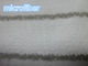Tessuto di corallo del cuscinetto di zazzera del tessuto 580gsm di Microfiber del vello di tessitura di bianco grigio