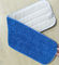 Cuscinetti bagnati torti blu di zazzera di Microfiber, testa autoadesiva di nylon del cuscinetto di zazzera della spugna 280gsm di 5mm