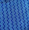 La zazzera blu del filo di ordito 80/20 di forma di zigzag W di Microfiber ha torto la larghezza 550gsm del tessuto 150cm