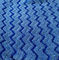 La zazzera blu del filo di ordito 80/20 di forma di zigzag W di Microfiber ha torto la larghezza 550gsm del tessuto 150cm