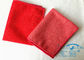 Gli asciugamani di cucina rossi dello spazio in bianco di Microfiber per la pulizia, striano il panno libero di Microfiber