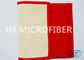 Stuoia ecologica lanuginosa rossa di Microfiber altamente assorbente con schiuma interna