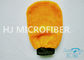 Poliestere di corallo arancio 4,4&quot; del guanto mezzo 80% dell'autolavaggio di Microfiber del vello x 8,8&quot;