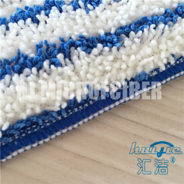 La zazzera bagnata di Microfiber della banda blu mista bianca di colore riempie il fornitore piano di Huijie di zazzere della ricarica