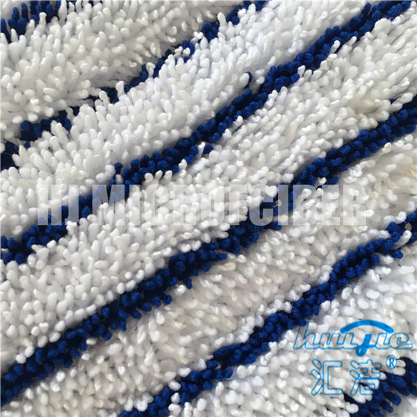 La zazzera bagnata di Microfiber della banda blu mista bianca di colore riempie il fornitore piano di Huijie di zazzere della ricarica