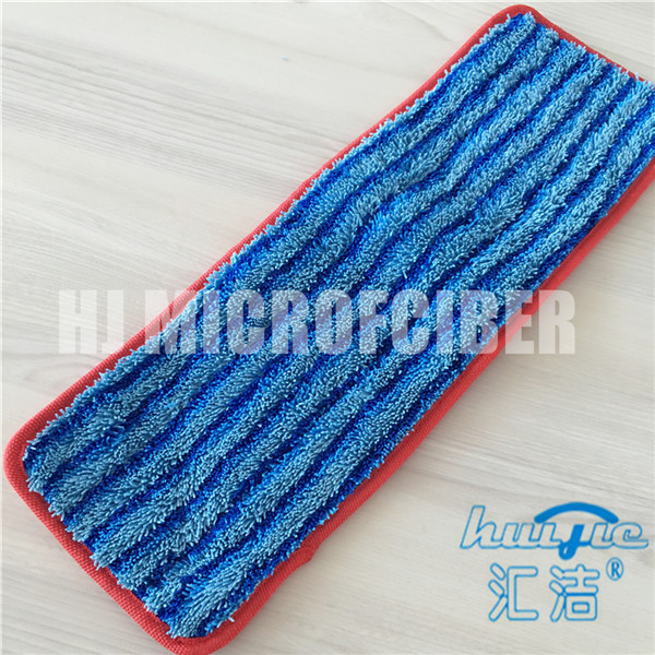 Cuscinetto piano bagnato di seta duro di zazzera di pulizia di zazzera di Microfiber della famiglia dei cuscinetti del quadrato di torsione bagnata della banda blu