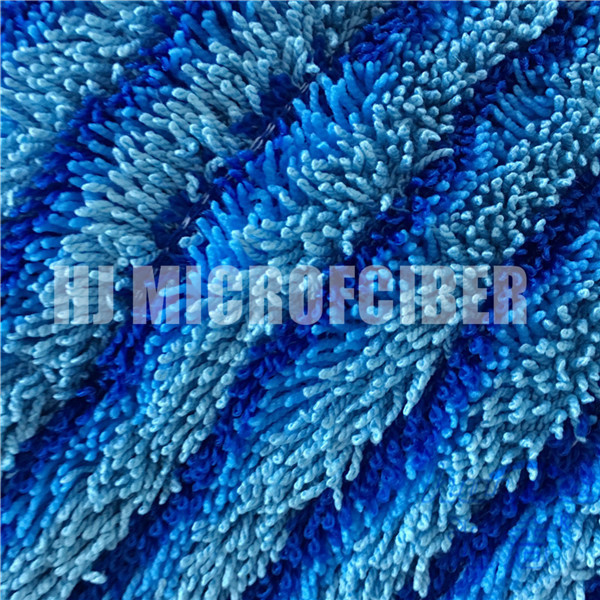 Cuscinetto piano bagnato di seta duro di zazzera di pulizia di zazzera di Microfiber della famiglia dei cuscinetti del quadrato di torsione bagnata della banda blu
