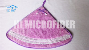 Asciugamani di pulizia di corallo di Microfiber del vello, panno su misura di lucidatura di Microfiber