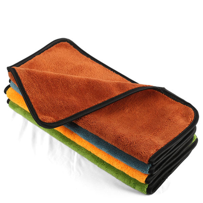 Asciugamano di Coral Fleece Car Washing Drying per assorbimento di acqua dei panni di pulizia dell'automobile di Microfiber della famiglia forte 13,77&quot;