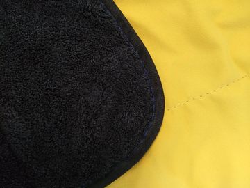 Asciugamano di cucina stridente di pulizia del vello di Microfiber 40*40cm della pelle scamosciata di corallo del nero