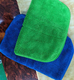 Asciugamani di cucina di cucitura dell'automobile del vello di corallo variopinto verde di Microfiber 26*36cm 600gsm