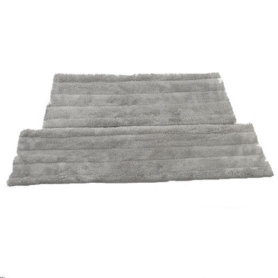 nastro Grey Flat Dust Mop Household del Velcro di 450gsm Coral Fleece Fabric Trapezoid 10cm