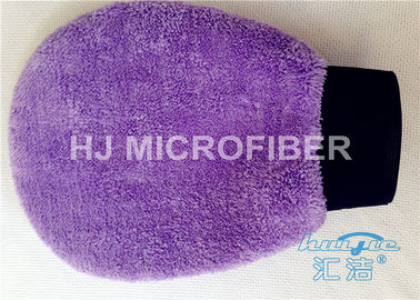 guanto mezzo di corallo del lavaggio di Microfiber del vello 400gsm, guanto mezzo del lavaggio di Microfiber su misura