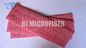 Il rosso ha tinto i cuscinetti bagnati amichevoli di zazzera di Eco Microfiber di torsione del filato per pulizia domestica