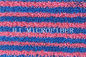 La banda rossa e blu Microfiber tinto filato ha torto i cuscinetti della sostituzione di zazzera delle teste di zazzera del tessuto per pulizia domestica