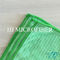 La trama di colore verde ha tricottato l'asciugamano a forma di piccola griglia del panno di pulizia della poliammide del poliestere 20% di 80%