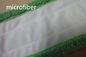 Vello di corallo di verde della volta di zazzera di polvere di Microfiber 13*51cm che appoggia i cuscinetti bagnati di zazzera del Velcro bianco