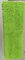 Ciniglia verde di Microfiber 650gsm la piccola ha piegato i cuscinetti bagnati di zazzera della tasca di 13*47cm Oxford