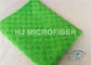 Gli asciugamani di cucina assorbenti verdi di Microfiber lavabili, striano il panno libero di Microfiber