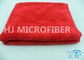Microfiber Filo di ordito-Ha tricottato il panno di pulizia dell'automobile rosso/blu, asciugamani di Microfiber dell'autolavaggio