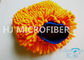 Rapido-Asciutto arancio soleggiato dei capelli della ciniglia di Microfiber del guanto mezzo lungo del lavaggio, anticorrosivo