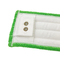 Il metallo del mucchio di torsione inarca il cuscinetto piano 18&quot; della ricarica di zazzera di Microfiber della clip verde