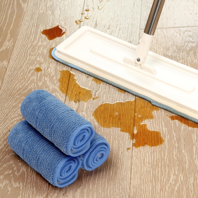 Cuscinetti per mocio in microfibra Cuscinetti per mop bagnati in microfibra intrecciata ad alta assorbenza per la pulizia dei pavimenti